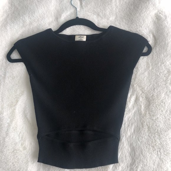 Aritzia Wilfred Free Cut-Out Knit Top - Picture 2 of 3